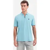 No-excess Regular Fit Polo shirt Korte mouw Seablue