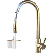 OEM Keukenmengkraan, intelligente inductietechnologie, bediening via touchpaneel, geborstelde gouden afwerking