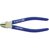 TECWERK Zijkniptang L.160mm kop gepolijst kunststofovertrek max.2mm