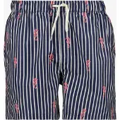 Osaga heren zwemshort gestreept blauw maat S