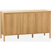 Sweeek Dressoir houteffect 3 deuren 140cm Naturel