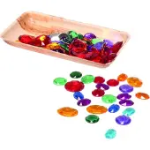 Grimm's 100 Small Acrylic Glitter Stones