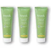 Niyok Drievoudige Frisheid: 3x Kokosolie Tandpasta in Pepermunt & Citroen, 75 ml