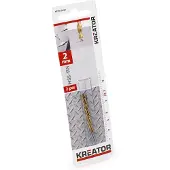Kreator HSS-Tin Metaalboor KRT010203 - Ø 2x49mm - Gereedschap