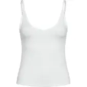 Gina Tricot  - Soft strap yoga singlet - Tanktops - Wit - S - Dames