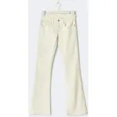 Gina Tricot  - Ultra low tall bootcut jeans - Low waist jeans - Wit - 42 - Dames