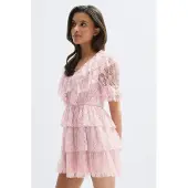 Gina Tricot  - 14+ lace dress - jurken - Roze - S - Dames