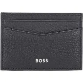 BOSS Accessoires Gepersonaliseerde Kaarthouder met Geldclip in Marineblauw
