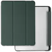 Mercury Serie - Tablethoes - iPad Pro 13 - Ciemnozielony - Clear Back Cover