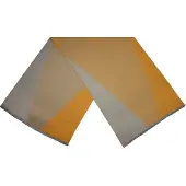 Cwi sjaal dames 180 x 63 cm polyester/viscose oranje/grijs