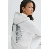 Gina Tricot  - Y basic hood - Hoodies voor meisjes van 9–14 jaar - Grijs - 170 - Meisje
