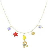 Yehwang Happy Initials ketting met bedels