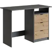 Vicco Meiko Bureau – 105 x 50 cm met laden Antraciet/Artisan