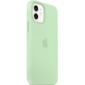 Apple iPhone 12 / 12 Pro Silicone Back Cover met MagSafe Pistachegroen