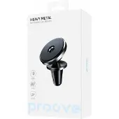 Proove Telefoonhouder Heavy Metal Magnet – Stevige Klem en Ventilatiebevestiging – Zwart