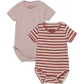 Minymo - Kid's Body S/S (2-Pack) - Ondergoed 86, roze