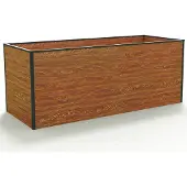 GFP 119 x 99 x 77 cm Moestuinbak, Laklaag met houtoptiek