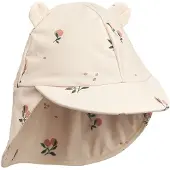Liewood - Kid's Senia Sun Hat with Ears - Pet 43-45 cm - 3-6 Months, wit/beige