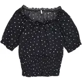 ONLY GIRLS Blouse 'KOGHillary' nachtblauw / wit