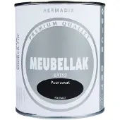 Hermadix Meubellak | | 750 ml (Puur zwart krijtmat, Waterbasis)
