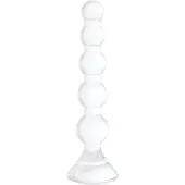 Chrystalino Stretch - White glazen dildo