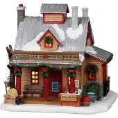 Lemax Maple Roads Sugar Shack battery operated Led Kerst