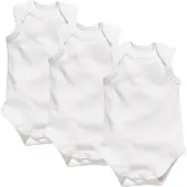Schnizler romper mouwloos wit 3 stuks