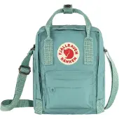 Fjällräven Schoudertas 'Kanken' lichtblauw / rood / wit