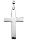 The Jewelry Collection hanger kruis zilver wit 1005034