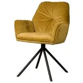 Tower Living Palma Armstoel - fabric Bluvel 68 yellow