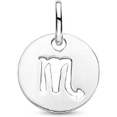 The Jewelry Collection Zilver Gerhodineerde Hanger sterrenbeeld schorpioen 1333702
