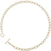 Orphelia PK-010 - Ketting T-lock - Verguld metaal - 45 cm