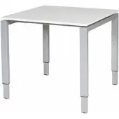 Schaffenburg Verstelbaar Bureau - Domino 80x80 grijs - alu frame