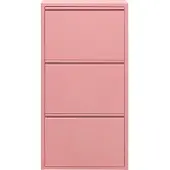 Kare design Schoenenkast Caruso roze 3 laden