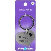 Paper Dreams Hart sleutelhanger - Ik hou van jou