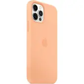 Apple iPhone 12 / 12 Pro Silicone Back Cover met MagSafe Cantaloupe