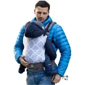 Luna Dream draagzak Grow Up Mosaic Grey katoen grijs/wit