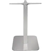 Bolero vierkante RVS tafelpoot - 68 cm hoog