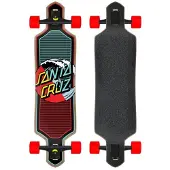 Santa Cruz Wave Dot Splice 9.0 X 36 Drop Thru Cruiser Skateboard
