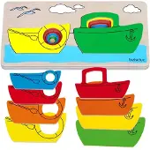 Beleduc Houten lagen puzzel schip