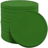 Combicraft blanco recycle munt gemaakt van biologisch afbreekbaar aardappelzetmeel - groen - Ø 29mm - verpakking 3000 stuks