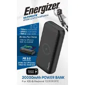 Energizer Ultimate Powerbank 20000 mAh USB PD LiPo USB-A, USB-C, Micro-USB Zwart Statusweergave