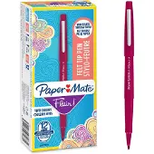 Paper Mate Flair-viltstiften | Medium punt (0,7 mm) | Magenta | 12 stuks