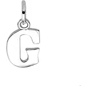 The Jewelry Collection Zilver Gerhodineerde Hanger letter G 1319077