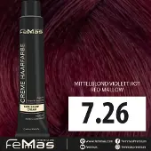Femmas (7.26) - Haarverf - Middenblond Paars Rood - 100ml