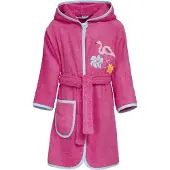 Playshoes Badstof Badjas Flamingo Roze | Maat: 98/104