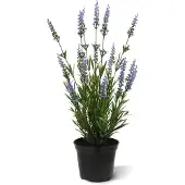 Maxifleur Kunstplanten Lavendel kunstplant 50cm in pot - blauw - UV bestendig