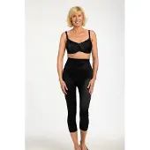AMOENA Compressie Bermuda 2-ZIP-BO Zwart - maat XL