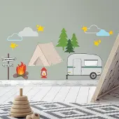 RoomMates Muurstickers Camping - - Wall_stickers - Vinyl
