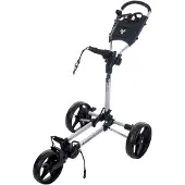 Fastfold Slim 3 Wheel Trolley zilver black